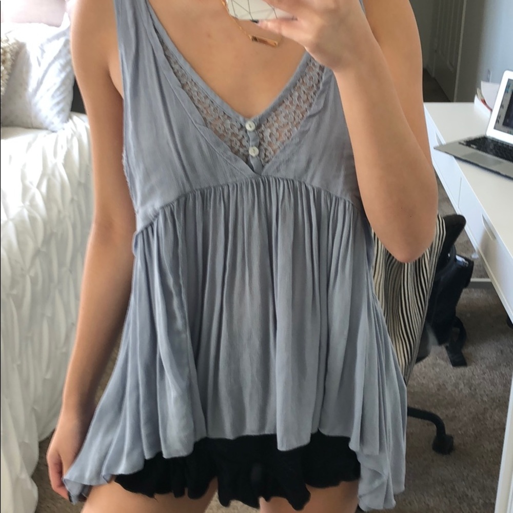 Freepeople light blue tunic